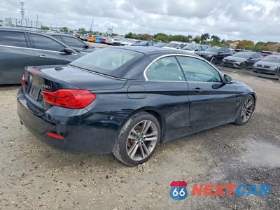 Trzecie zdjęcie samochodu z tyłu: 2018 BMW 430I VIN:WBA4Z1C56JEC59388 - miniatura