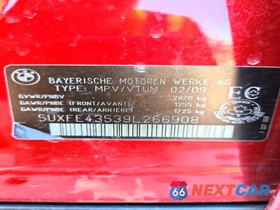 Zdjęcie 13 z 13 samochodu: 2009 BMW X5 XDRIVE30I VIN:5UXFE43539L266908 - miniatura