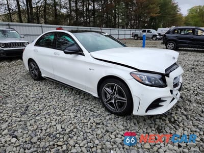 Czwarte zdjęcie samochodu z boku: 2020 MERCEDES-BENZ C 43 AMG VIN:55SWF6EB9LU331671 - miniatura