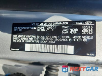 Zdjęcie 12 z 12 samochodu: 2015 VOLVO S80 PREMIER VIN:YV140MAK6F1186150 - miniatura