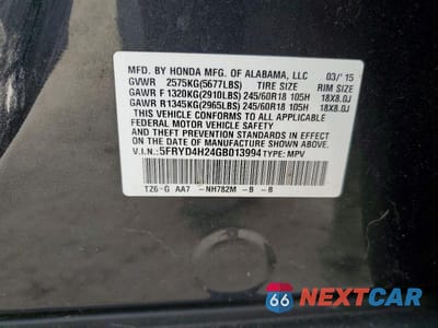 Zdjęcie 13 z 13 samochodu: 2016 ACURA MDX VIN:5FRYD4H24GB013994 - miniatura