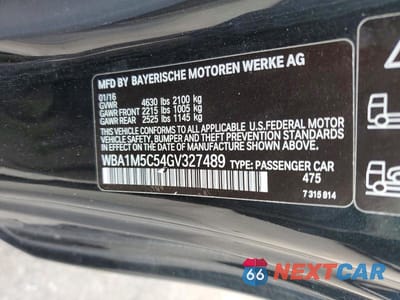 Zdjęcie 12 z 12 samochodu: 2016 BMW M235XI VIN:WBA1M5C54GV327489 - miniatura