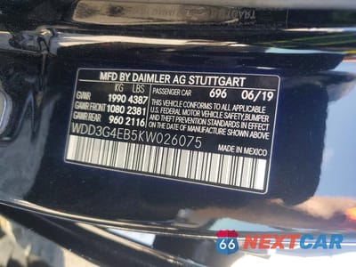Zdjęcie 12 z 12 samochodu: 2019 MERCEDES-BENZ A 220 VIN:WDD3G4EB5KW026075 - miniatura