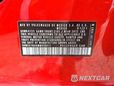 Zdjęcie 12 z 12 samochodu: 2021 VOLKSWAGEN JETTA S VIN:3VWC57BUXMM038911 - miniatura