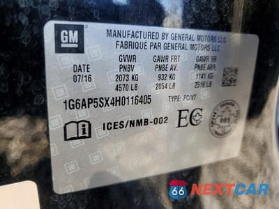 Zdjęcie 13 z 13 samochodu: 2017 CADILLAC CTS VIN:1G6AP5SX4H0116405 - miniatura