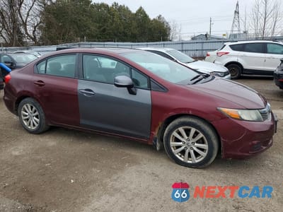 Czwarte zdjęcie samochodu z boku: 2012 HONDA CIVIC EXL VIN:2HGFB2F96CH006876 - miniatura