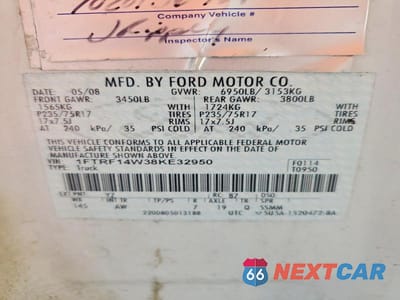 Zdjęcie 12 z 12 samochodu: 2008 FORD F150 VIN:1FTRF14W38KE32950 - miniatura