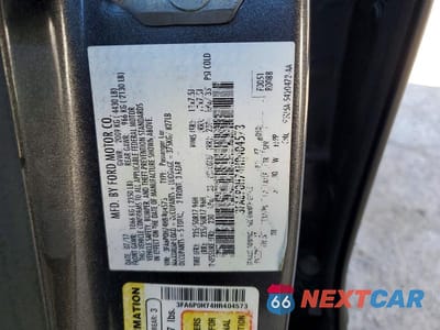 Zdjęcie 12 z 12 samochodu: 2017 FORD FUSION SE VIN:3FA6P0H74HR404573 - miniatura