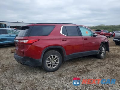 Trzecie zdjęcie samochodu z tyłu: 2020 CHEVROLET TRAVERSE LT VIN:1GNERGKW4LJ190798 - miniatura