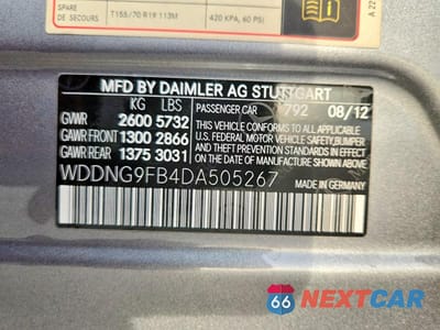 Zdjęcie 13 z 13 samochodu: 2013 MERCEDES-BENZ S 400 VIN:WDDNG9FB4DA505267 - miniatura