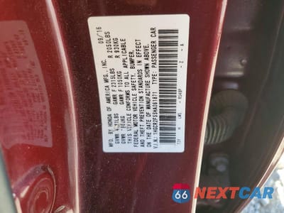Zdjęcie 12 z 12 samochodu: 2017 HONDA ACCORD SPORT VIN:1HGCR2F55HA061871 - miniatura