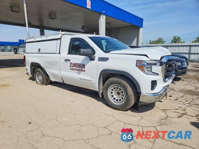 Czwarte zdjęcie samochodu z boku: 2021 GMC SIERRA C1500 VIN:3GTN8AEH4MG393361 - miniatura