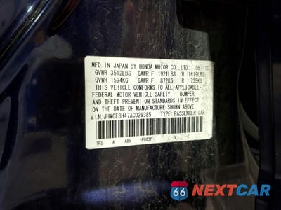 Zdjęcie 13 z 13 samochodu: 2010 HONDA FIT SPORT VIN:JHMGE8H47AC029385 - miniatura