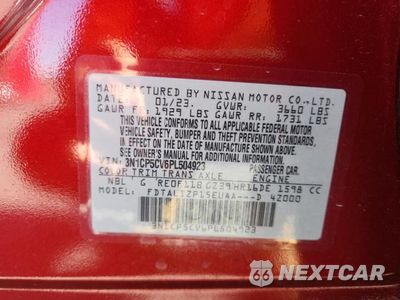 Zdjęcie 13 z 13 samochodu: 2023 NISSAN KICKS SV VIN:3N1CP5CV6PL504923 - miniatura