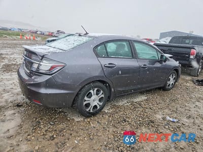 Trzecie zdjęcie samochodu z tyłu: 2015 HONDA CIVIC HYBRID VIN:19XFB4F29FE201173 - miniatura