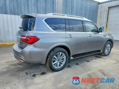 Trzecie zdjęcie samochodu z tyłu: 2020 INFINITI QX80 LUXE VIN:JN8AZ2NF8L9701778 - miniatura