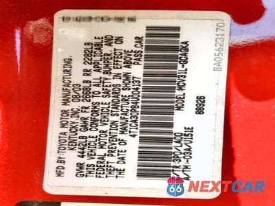 Zdjęcie 12 z 12 samochodu: 2004 TOYOTA CAMRY SOLARA SLE V6 VIN:4T1CA30P84U004137 - miniatura