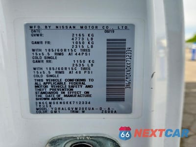 Zdjęcie 13 z 13 samochodu: 2017 NISSAN NV200 SV VIN:3N6CM0KN0KK712334 - miniatura