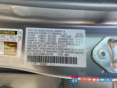 Zdjęcie 14 z 14 samochodu: 2023 ACURA RDX A-SPEC ADVANCE VIN:5J8TC2H89PL007307 - miniatura