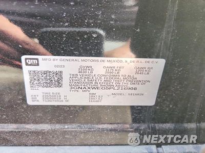 Zdjęcie 14 z 14 samochodu: 2023 CHEVROLET EQUINOX RS VIN:3GNAXWEG5PL216908 - miniatura