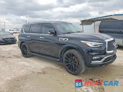 Czwarte zdjęcie samochodu z boku: 2022 INFINITI QX80 LUXE VIN:JN8AZ2AE2N9291673 - miniatura