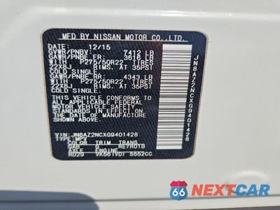 Zdjęcie 13 z 13 samochodu: 2016 INFINITI QX80 BASE VIN:JN8AZ2NCXG9401428 - miniatura