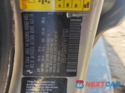 Zdjęcie 13 z 13 samochodu: 2007 BMW X3 3.0SI VIN:WBXPC93407WF10192 - miniatura