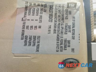 Zdjęcie 14 z 14 samochodu: 2008 PONTIAC TORRENT GXP VIN:2CKDL537186024737 - miniatura