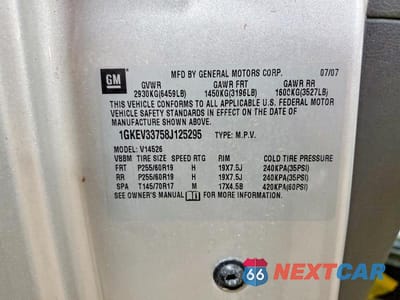 Zdjęcie 12 z 12 samochodu: 2008 GMC ACADIA SLT-2 VIN:1GKEV33758J125295 - miniatura