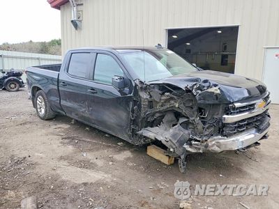 Czwarte zdjęcie samochodu z boku: 2022 CHEVROLET SILVERADO K1500 LT VIN:1GCUDDED3NZ506692 - miniatura