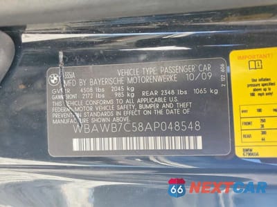 Zdjęcie 12 z 12 samochodu: 2010 BMW 335I VIN:WBAWB7C58AP048548 - miniatura