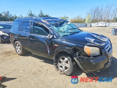 Czwarte zdjęcie samochodu z boku: 2007 HONDA PILOT EX VIN:2HKYF18407H507587 - miniatura