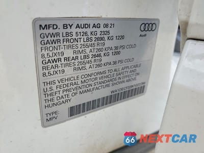 Zdjęcie 13 z 13 samochodu: 2022 AUDI Q3 PREMIUM S LINE 45 VIN:WA1DECF33N1022284 - miniatura