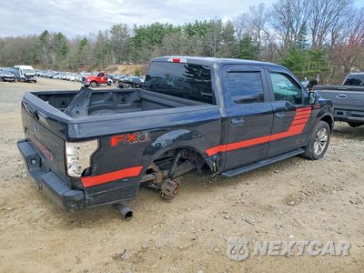Trzecie zdjęcie samochodu z tyłu: 2018 FORD F150 SUPERCREW VIN:1FTEW1EP9JFC21529 - miniatura