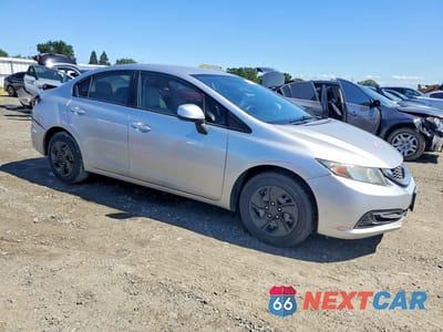 Czwarte zdjęcie samochodu z boku: 2013 HONDA CIVIC LX VIN:19XFB2F51DE243283 - miniatura