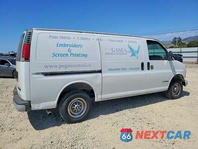 Trzecie zdjęcie samochodu z tyłu: 1999 CHEV EXPRESS G2500 VIN:1GCGG25R2X1122974 - miniatura