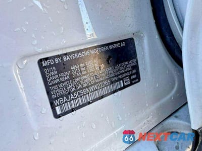 Zdjęcie 10 z 10 samochodu: 2019 BMW 530 I VIN:WBAJA5C56KWW22265 - miniatura