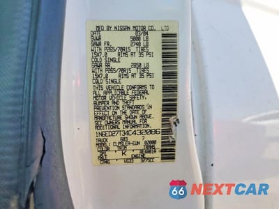 Zdjęcie 12 z 12 samochodu: 2004 NISSAN FRONTIER CREW CAB XE V6 VIN:1N6ED27T34C432086 - miniatura