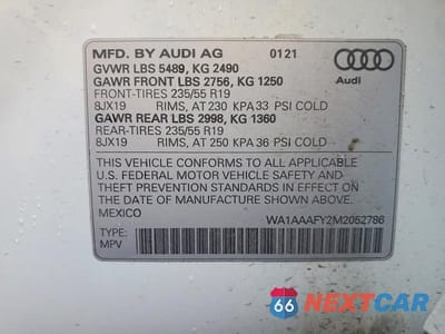 Zdjęcie 12 z 12 samochodu: 2021 AUDI Q5 PREMIUM VIN:WA1AAAFY2M2052786 - miniatura