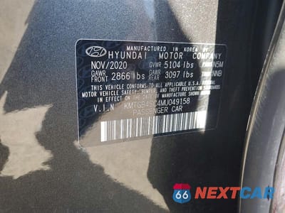 Zdjęcie 12 z 12 samochodu: 2021 GENESIS G80 2.5T VIN:KMTGB4SC4MU049158 - miniatura