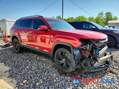Czwarte zdjęcie samochodu z boku: 2022 VOLKSWAGEN ATLAS SE VIN:1V2KP2CA5NC523331 - miniatura