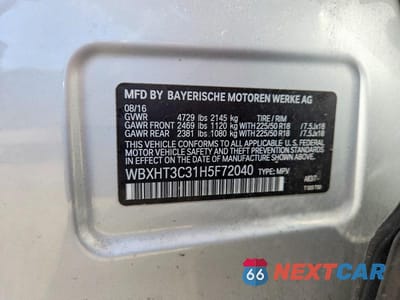 Zdjęcie 13 z 13 samochodu: 2017 BMW X1 XDRIVE28I VIN:WBXHT3C31H5F72040 - miniatura