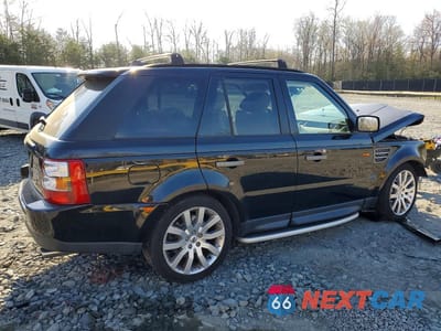 Trzecie zdjęcie samochodu z tyłu: 2008 LAND ROVER RANGE ROVER SPORT SUPERCHARGED VIN:SALSH23438A136049 - miniatura