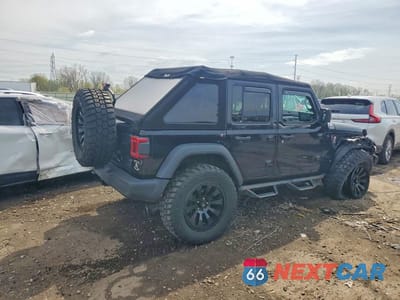 Trzecie zdjęcie samochodu z tyłu: 2023 JEEP WRANGLER SPORT VIN:1C4HJXDG6PW646134 - miniatura