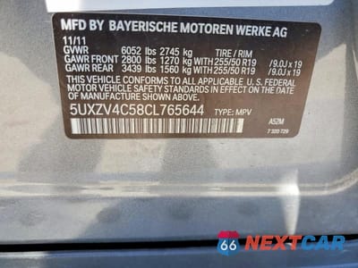 Zdjęcie 13 z 13 samochodu: 2012 BMW X5 XDRIVE35I VIN:5UXZV4C58CL765644 - miniatura
