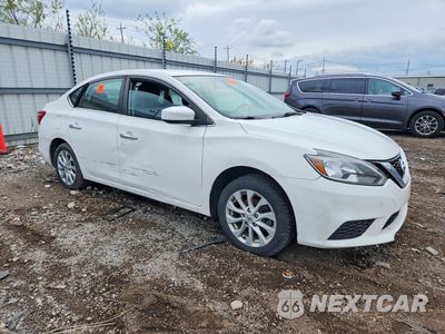 Czwarte zdjęcie samochodu z boku: 2019 NISSAN SENTRA SV VIN:3N1AB7AP7KY370084 - miniatura