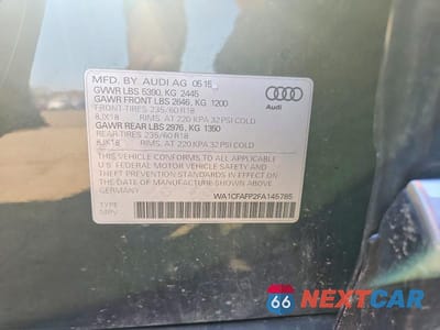 Zdjęcie 14 z 14 samochodu: 2015 AUDI Q5 PREMIUM VIN:WA1CFAFP2FA145785 - miniatura