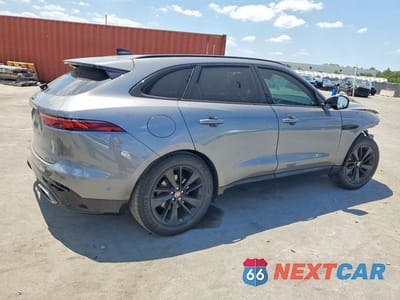 Trzecie zdjęcie samochodu z tyłu: 2021 JAGUAR F-PACE S VIN:SADCJ2EU1MA664653 - miniatura