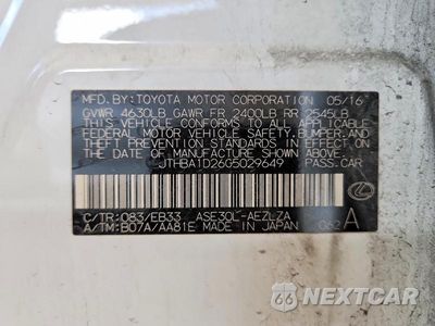 Zdjęcie 12 z 12 samochodu: 2016 LEXUS IS 200T BASE VIN:JTHBA1D26G5029649 - miniatura