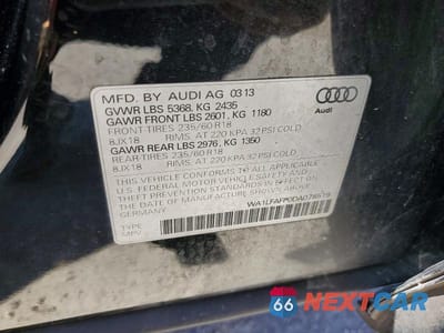 Zdjęcie 13 z 13 samochodu: 2013 AUDI Q5 PREMIUM PLUS VIN:WA1LFAFP0DA078519 - miniatura